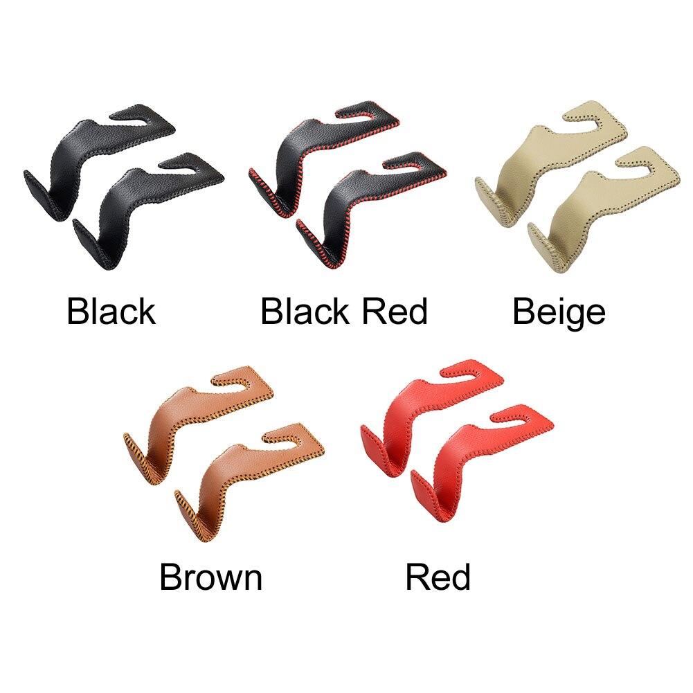 Держатель для хранения для автомобильных подголовников, крючки, подвесные кошельки, автозастежка, органайзер на заднее сиденье, искусственная кожа, задняя стойка