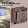 WESA Wood Wall Surface Button Light Switch EU Spray Paint Plastic Outdoor 2 Gang 1 Way Wall Exterior Rocker On / Off Switch