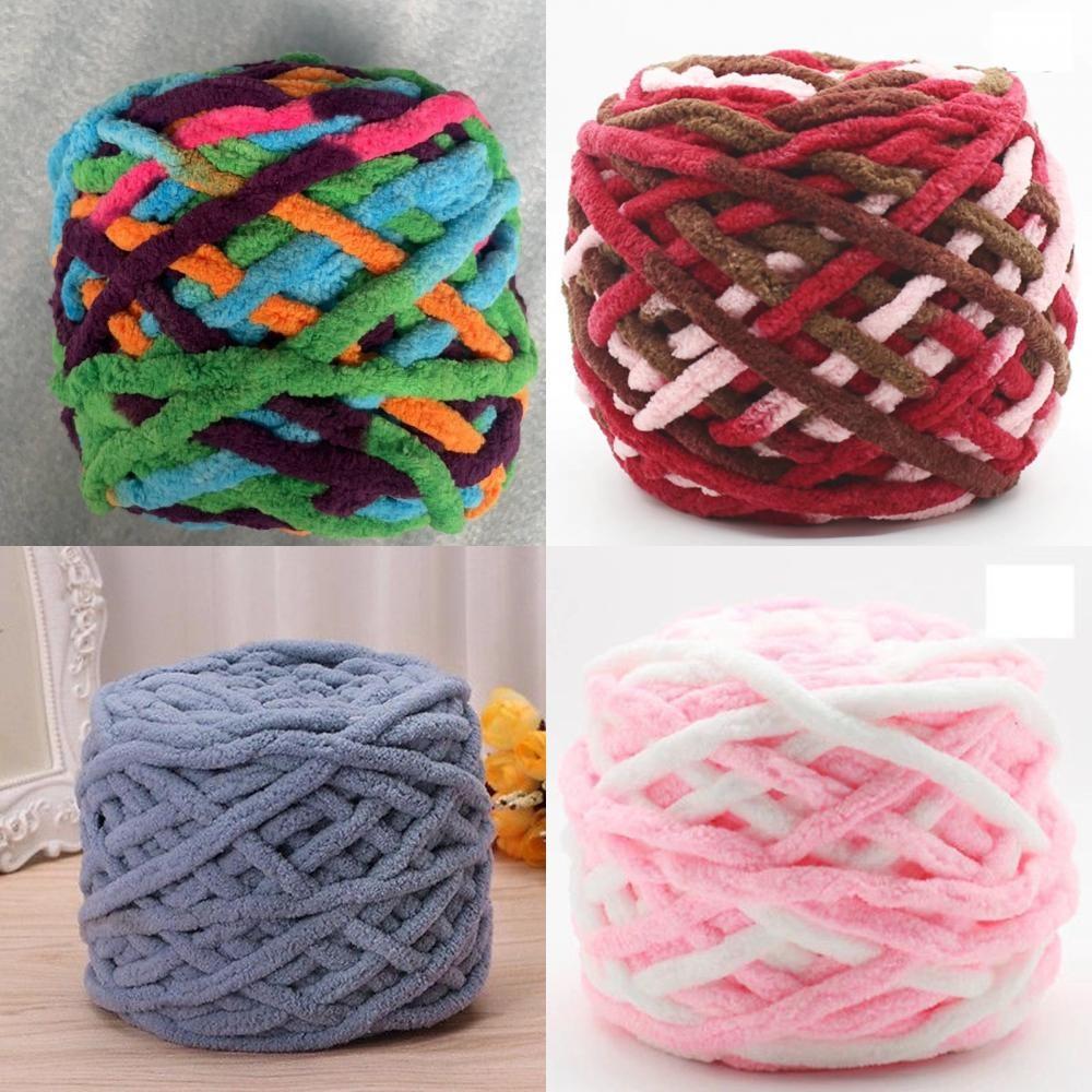 Объемная шерстяная ровница для вязания уютных теплых аксессуаров и толстой одежды