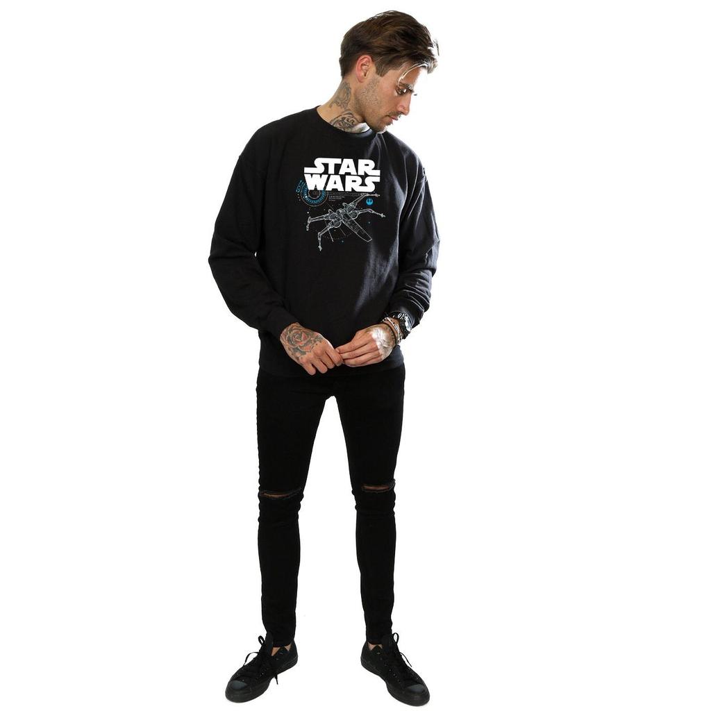 Star Wars Mens The Last Jedi X-Wing Sweatshirt