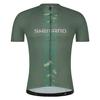 SHIMANO Cycling Jersey Logo Short Sleeve Jersey Green XS Recommended (European Size) Height 157-167cm