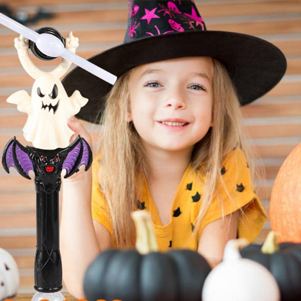 Windmill Toy LED Spinning Windmill Music Luminous Sticks Halloween Glow Stick Rotating Light Toy