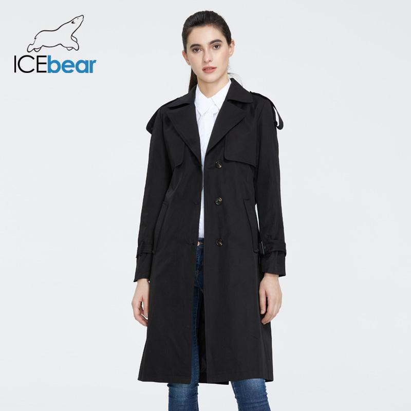 ICEbear 2023 женская осенняя ветровка высокого качества с капюшоном модная женская одежда брендовая одежда GWF20029D