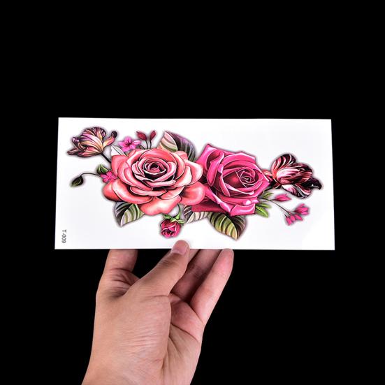 Yousheng Body Tattoo Charming Waterproof Convenient Flower Temporary Tattoo Sticker for Girls