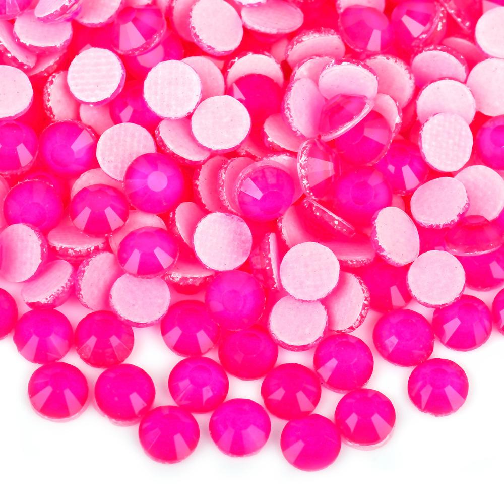 Weichen Имитация австрийского горячего бриллианта, неоновый флуоресцентный мокко резиновый низ сверла, стеклянный кристалл наклейки алмазный нейл-арт аксессуары для одежды своими руками