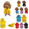 Pet PU Raincoat Dog Raincoat Small Medium Dog Reflective Snowproof Puppy Clothes
