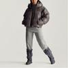 Adidas X Stella McCartney Truenature Padded Warm Loose Short Hooded Puffer Jacket Women Jacket Charcoal-Gray IW9841