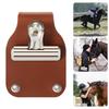 Horse Show Number Holder Clip Livestock Show Number Holder PU Leather Number Holder Belt Clip Exhibitor Number Clip