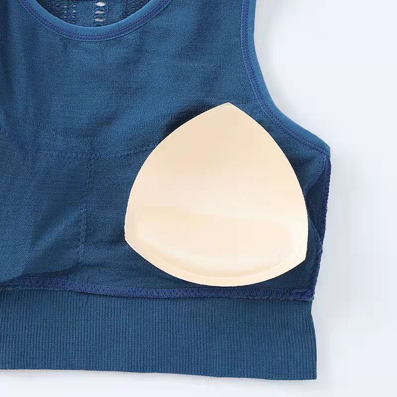 Женский спортивный бюстгальтер без косточек, шок, быстросохнущее нижнее белье, анти-сборка, стереотипная красота, полый жилет со съемной нагрудной накладкой, жилет для йоги