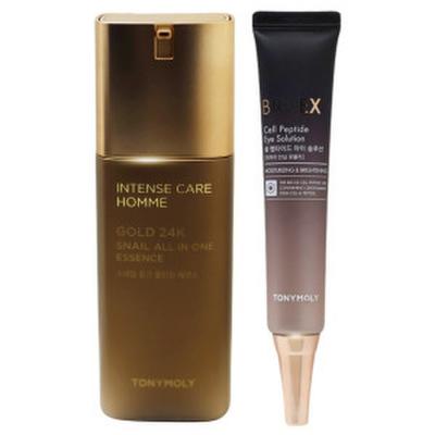 Интенсивный уход Gold 24K Snail Homme Все-в-одном + Bio EX Cell Peptide Eye Solution