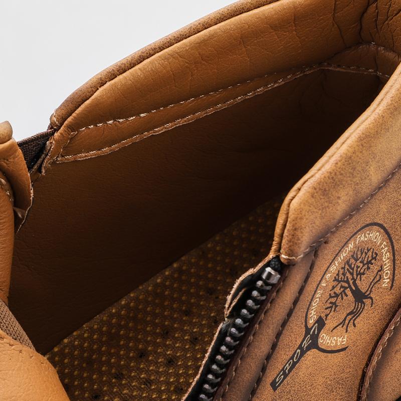 Мужские ботинки из натуральной кожи большого размера, удобные ботильоны для мужчин, повседневная обувь, осенне-зимняя мужская обувь