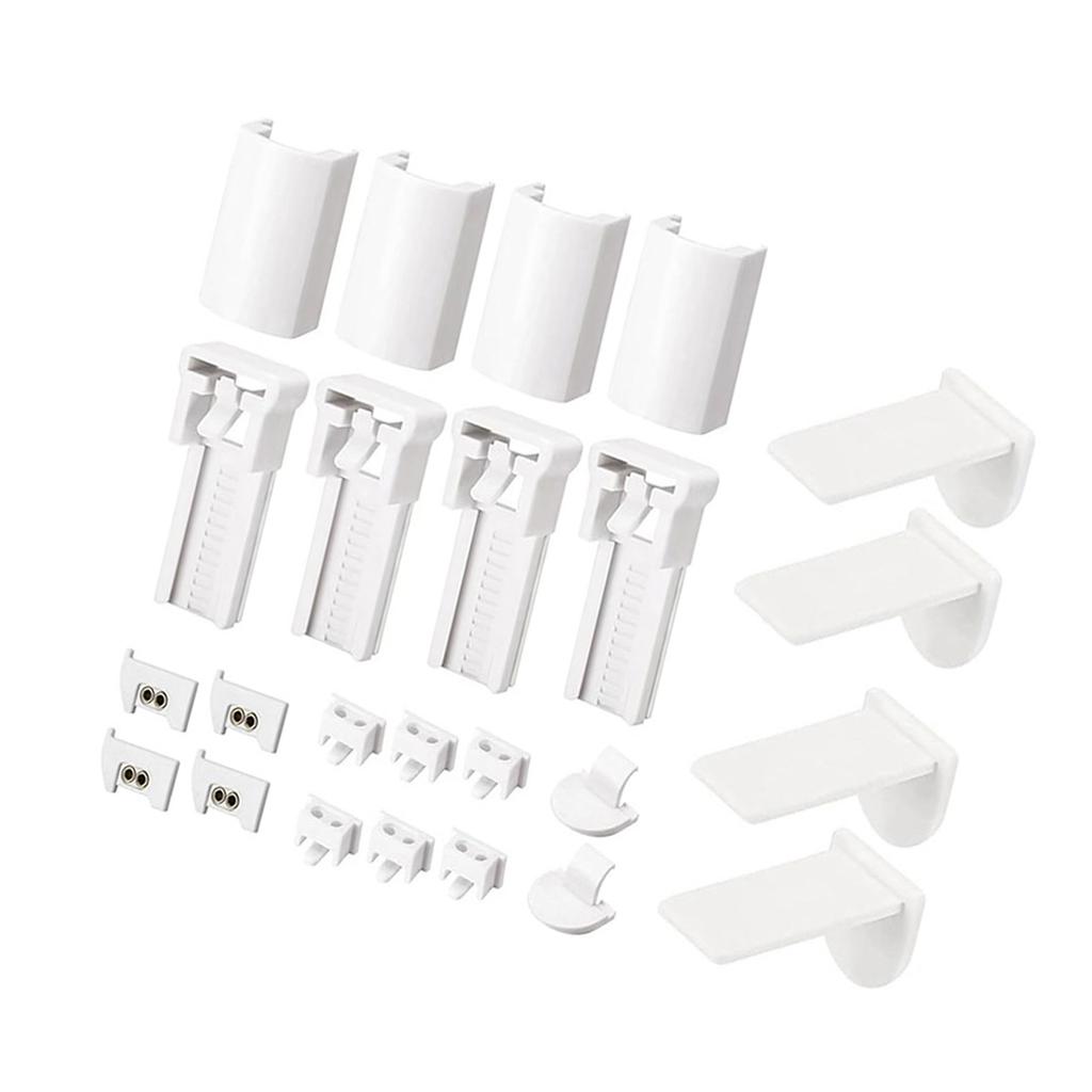 1 комплект кронштейнов для плиссированных жалюзи, комплекты аксессуаров, простая установка, зажим для рулонных штор, запасные части для ремонта оконных жалюзи