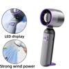 Портативный ручной вентилятор Турбо-вентилятор Высокоскоростной Мощный с USB для Кемпинга на открытом воздухе Путешествий Настольный Складной Летний