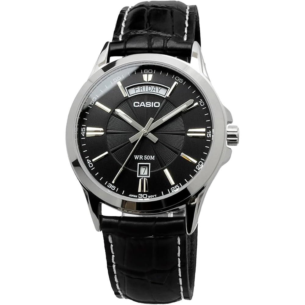 Casio Мужские кварцевые часы CASIO Analog MTP-1381L-1AV Black (Зарубежная модель) [Параллельный импорт]