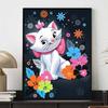 5D DIY Алмазная мозаика Кот Мари Декоративная иллюстрация Полная мозаика из круглых алмазов Мультяшная вышивка крестом Работа для украшения дома
