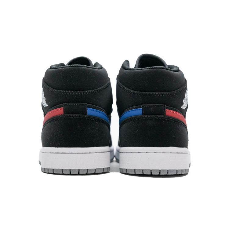 Jordan 1 Ретро Мид GS Черный Университетский Красный 554725-065