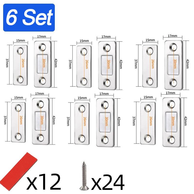 Ultra Thin Cabinet Magnetic Catch Adhesive Drawer Magnet Catch for Kitchen Closet Door Closing Magnetic Door Catch Closer