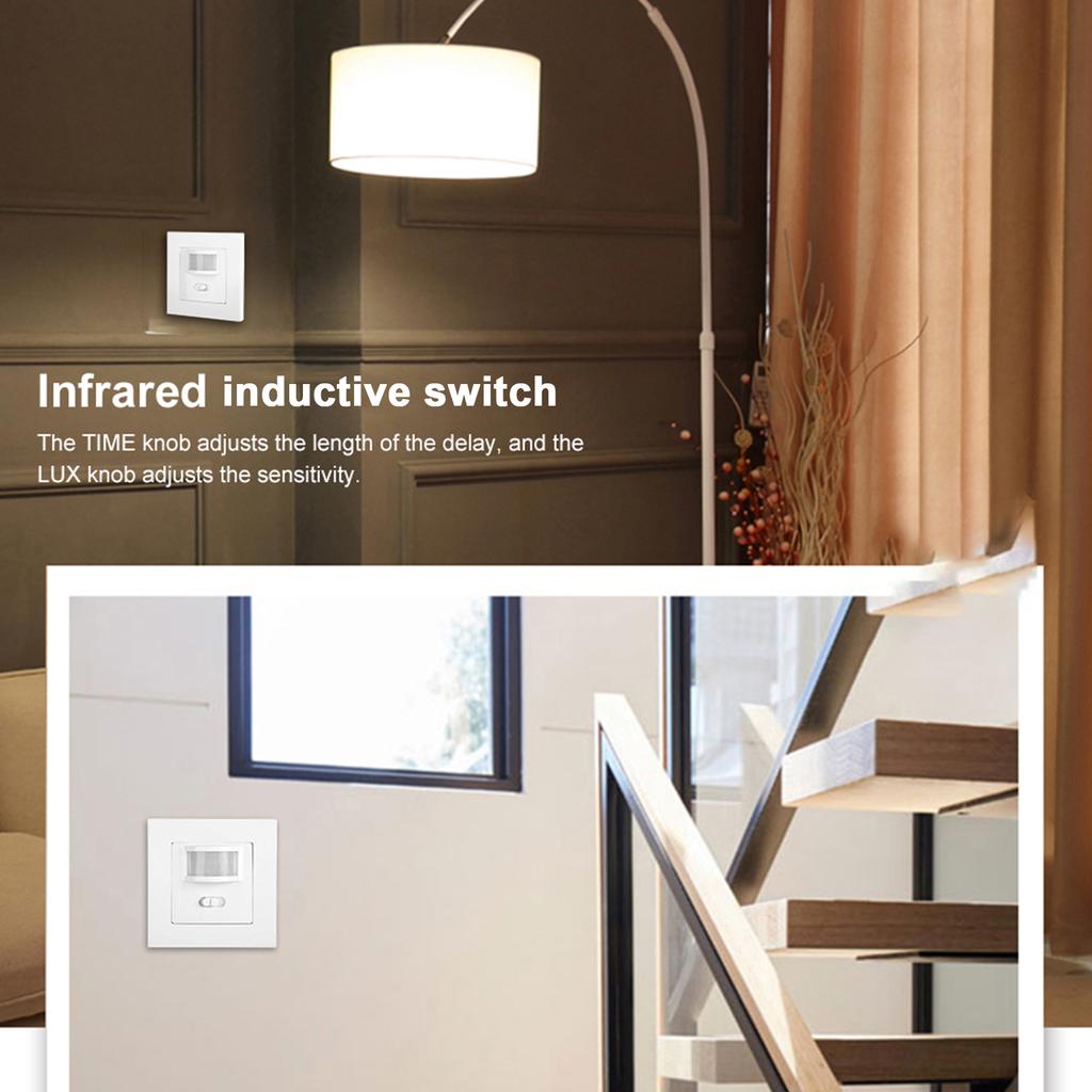 110?240В 86?Тип Мощный Инфракрасный Датчик Движения PIR Индуктивный Настенный Умный Выключатель