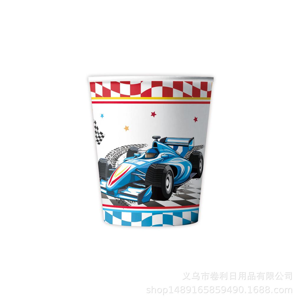 Принадлежности для вечеринки в гоночной тематике, украшение для гоночной вечеринки, одноразовая посуда, бумажные салфетки, стаканчики, скатерть