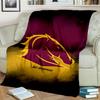 Плед Brisbane Broncos Подходит для диванов, кроватей, офисов и кемпинга - Идеальный подарок на Хэллоуин, Рождество