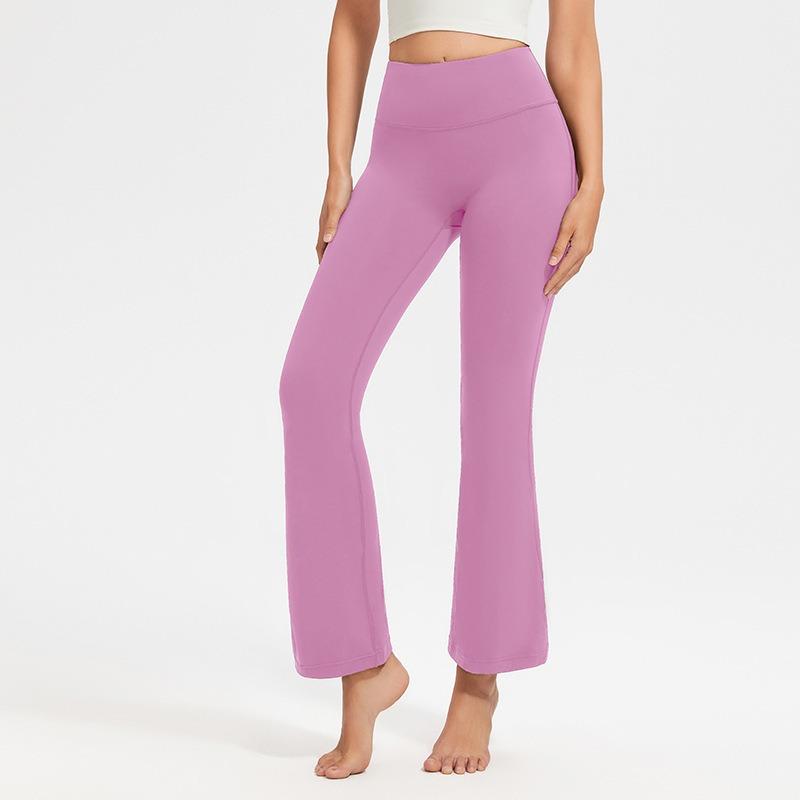 New Fashion Sports Casual Flared Yoga Pants Women High Waist Hip Lifting Fitness Yoga Trousers Women Slim Fit Loose Joggings Running Yoga Pants 25587