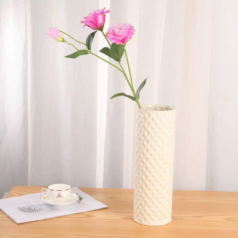 6 шт. шелковых искусственных цветов с длинным стеблем, искусственные цветы, композиция из веток, 18 головок для свадебного букета, домашнего декора