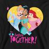 Disney Princess Childrens/Kids Better Together Heather Valentine`s Day Hoodie
