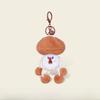 Jinnew Carrots Pumpkins  Screaming Vegetables Plush Keychain Pullstring With