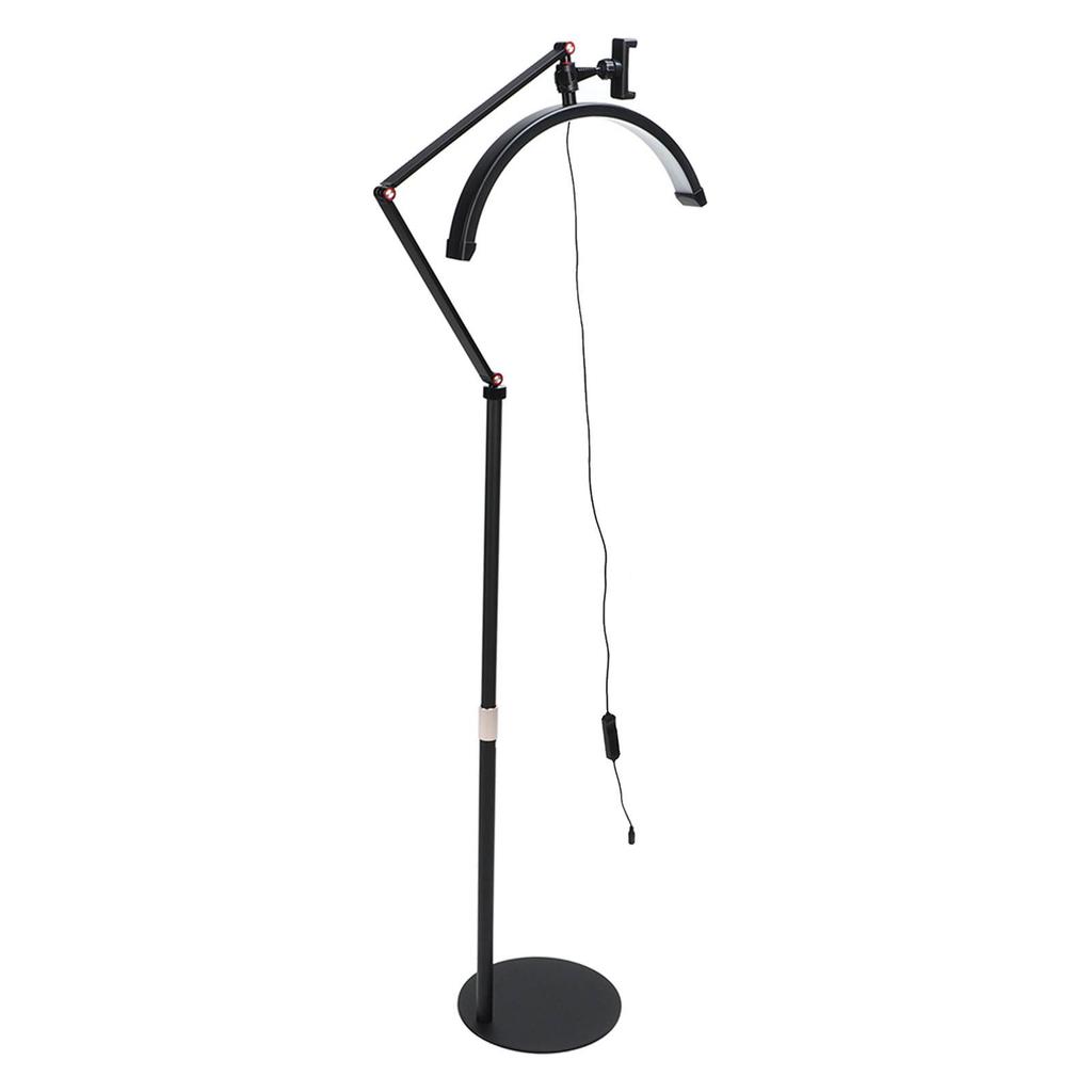 16-дюймовый напольный светильник в форме полумесяца со светодиодной подсветкой, съемная U-образная лампа для татуажа бровей для салона красоты