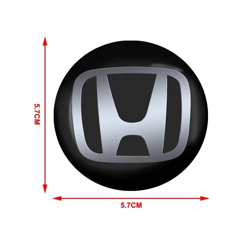 2025 Автомобиль Новый Honda 56MM Колпачок Ступицы Колеса Автомобиля Наклейки с Логотипом Эмблема Диска Стайлинг Автомобиля Для Honda Civci CRV Accord Mugen Prelude F