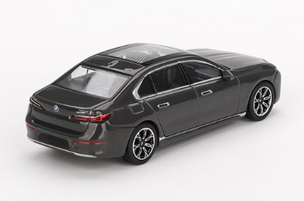 MINI GT Scale BMW I7 xDrive60 Dravid Gray Finished Product 1/64 (Left-hand Drive)