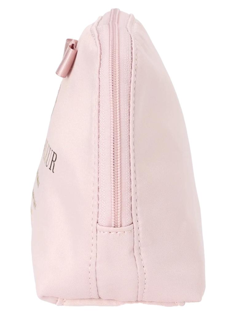 De Pouch Satin Ribbon Round Pouch 8A43FJJ0200 Grayish Pink [Maison Fleur] Women's