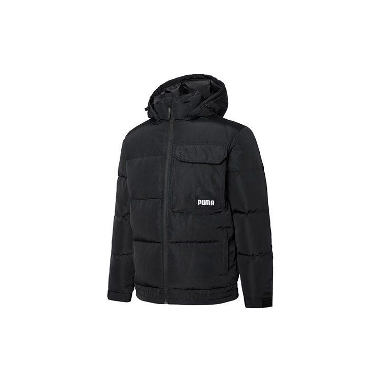 Puma Пуховики Мужские Черные С Капюшоном Умеренный Другое 532915-01