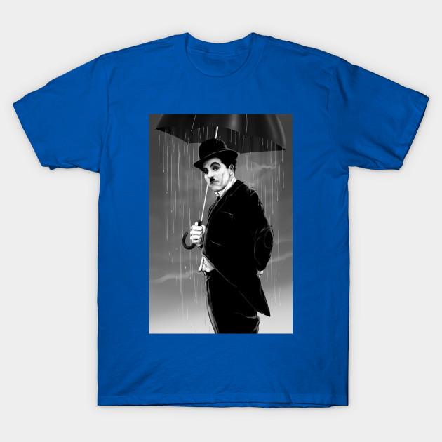 Unisex Fashion TShirt Chaplinrainy Days Print TShirt Plus Size S-5XL T-Shirt 100%Cotton Tops O Neck Short Sleeve Tees