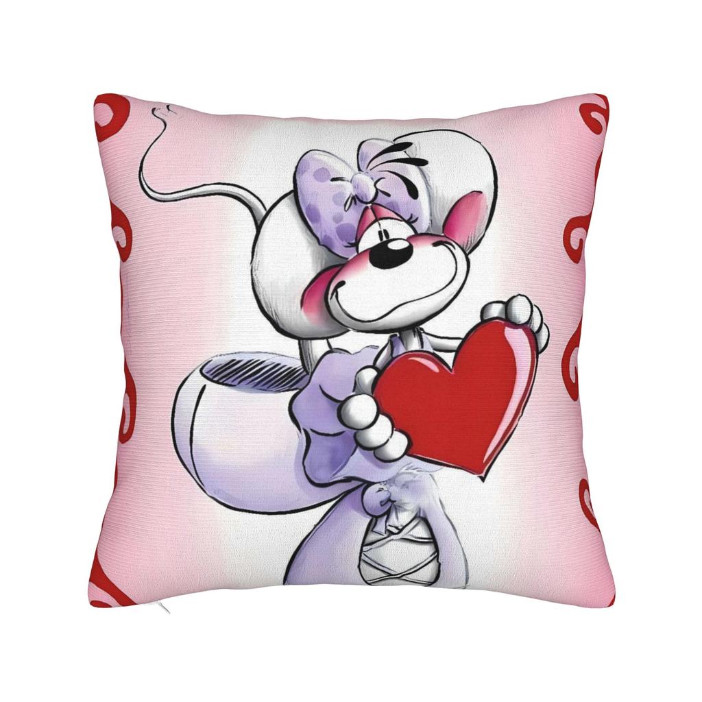 Diddl Cartoon Dog Pillow Cover Novelty Pillow Case For Chair Sofa Home Decor Design Pillowcases Birthday Present