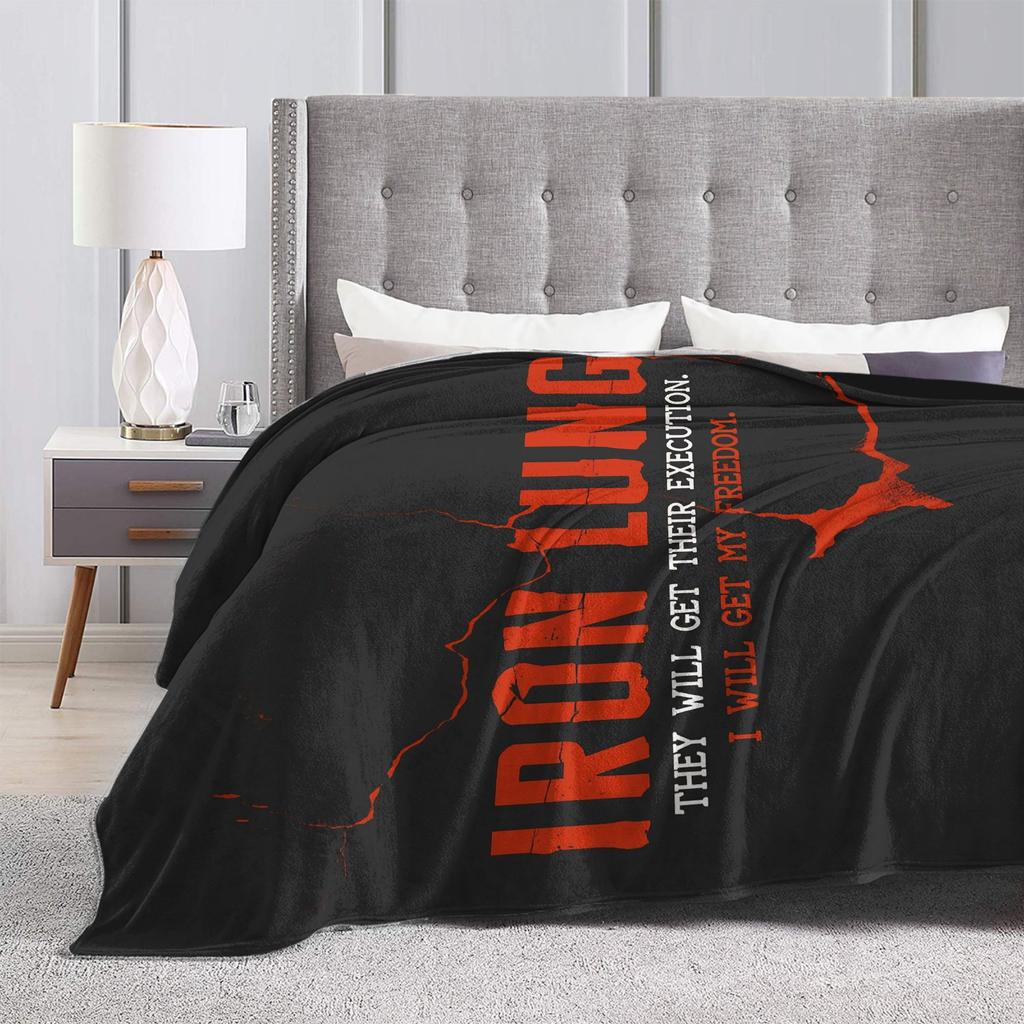 Horror Game Iron Lung Blankets Quality Soft Throw Blanket Winter Students Bedroom Novelty Bedspread