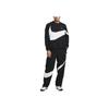 Nike Мужская тканая куртка Nike Swoosh Черно-белая DX0661-010