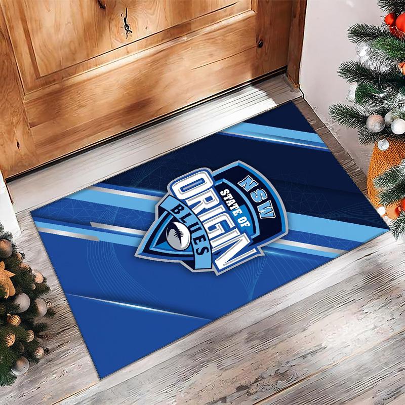 NSW Blues Crystal Velvet Carpet Soft Anti?Slip Floor Mat Comfortable Home Living Room Bedroom Decor Rug