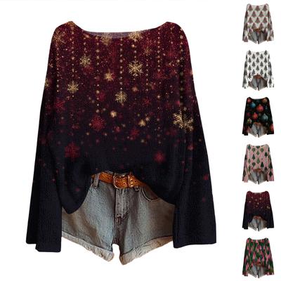 Женский легкий свитер с круглым вырезом, повседневный вязаный пуловер с длинным рукавом