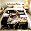 Other Similar Designs Theme Custom Blanket Personalized Name & Text Customized Soft Warm Throw Blanket Home Decor