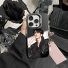 KOP Чехол для телефона Чжан Линхэ Для iPhone17, 16,15,14,13,12 Pro Max Черный Конфетный Матовый Ударопрочный Чехол