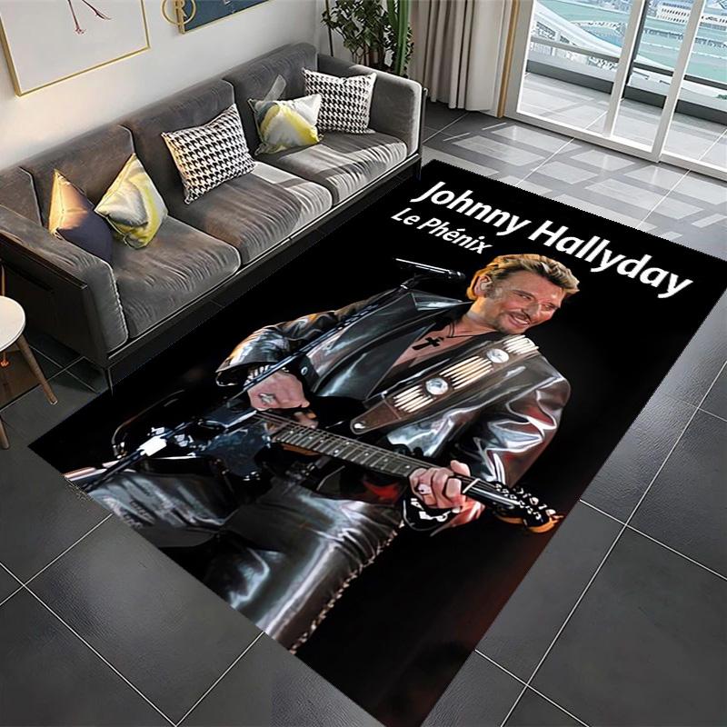 Johnny Hallyday: Le Phénix carpet Living room and bedroom mats printing Art Protective pad Room