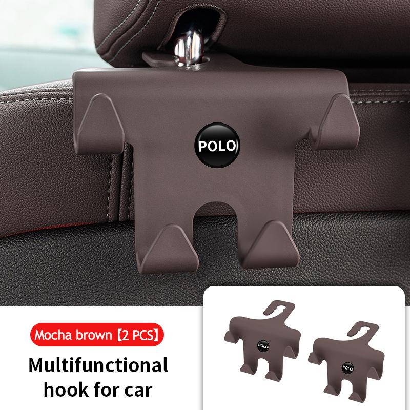 TMBCU1 Car Four Head Storage Hook Handbag Purse Bag Hanging Hook For Volkswagen VW Tiguan CC Jetta Polo Golf 4 5 6 Passat B5 B6 B7 CC