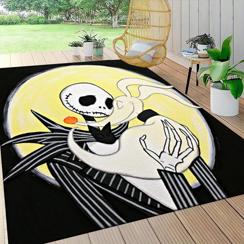 Nightmare Before Christmas Carpet Rug Soft Washable Anti Slip Home Living Room Sofa Mats Personalized Christmas Rug