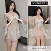 Erotic underwear women's sexy lace seduction suspender nightdress hot perspective open suit