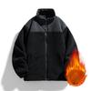 Men's Autumn and Winter Trend Loose Warm Cotton-padded Clothes with Fleece and Thickened Fleece Fashion Tops