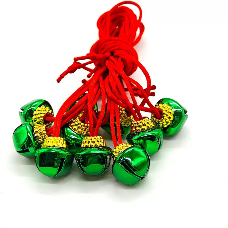 WTEMPO Рождественские колокольчики с веревками Большие колокольчики для рукоделия Праздничные принадлежности Подвеска-колокольчик для рождественской елки Праздничные украшения