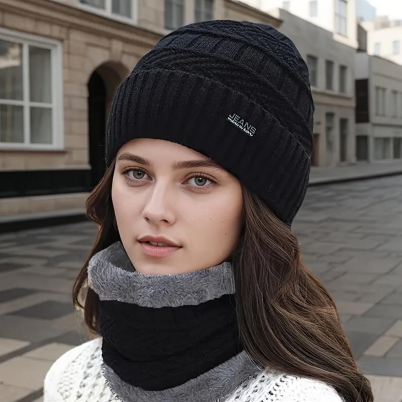 Женская зимняя шапка-бини, шарф, теплая вязаная шапка, мягкая теплая балаклава, грелка для шеи, шарфы, шапки, зимняя лыжная маска-шапка