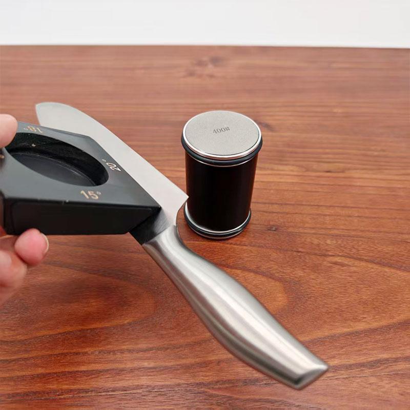 Профессиональная роликовая точилка для ножей Кухонные роликовые точилки 4 угла 15/18/20/22° Система заточки для деревообработки Деревянная магнитная основа