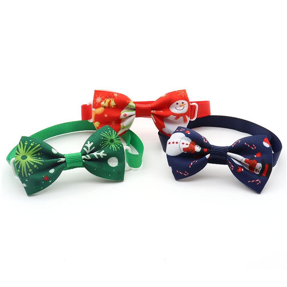 50pcs Christmas Pet Bow Ties Dog Collar Accessories Mixed Colors